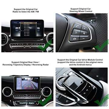 Dasaita 12.3" for Mercedes Benz C Class W204 C200 C230 C250 C300 C350 2008 2009 2010 NTG4.0 Android Car Stereo Wireless Carplay Android Auto Touch Screen Radio 1920 X 720 GPS Navigation System