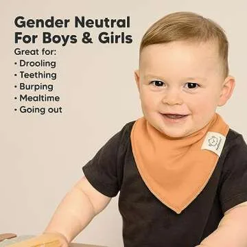 8-Pack Organic Baby Bandana Drool Bibs for Girls - Super Absorbent Baby Bibs for Baby Girls, Baby Boys, Soft Cotton Bandana Bibs, Baby Drool Bib, Teething Bibs for Infant, Toddler, Bib Girl (Mauve)