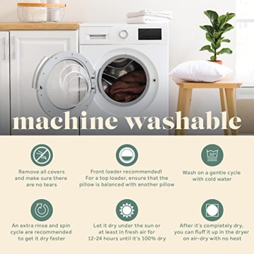 20x20 Decorative Pillow Insert - Comfortable Cotton Cover