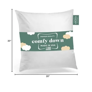 20x20 Decorative Pillow Insert - Comfortable Cotton Cover