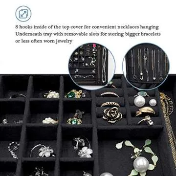 ProCase Velvet Jewelry Box for Women - Stylish Organizer