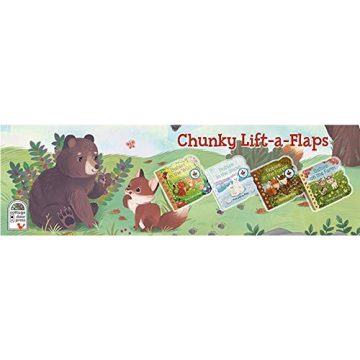 Chunky Lift-a-Flap Baby Animals Board Books Set