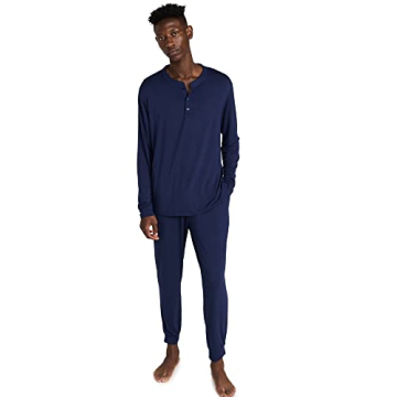 Eberjey Henry Men's Jersey Modal PJ Set - Soft & Breathable Comfort