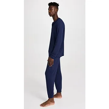 Eberjey Henry Men's Jersey Modal Pajama Set - True Navy