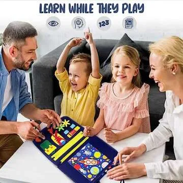 ALKISS Montessori Busy Board for Toddlers, 27 Activities