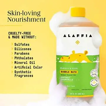 Alaffia Coconut Chamomile Bubble Bath - Natural & Gentle