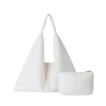 YLYYHH Leather Tote Bag - Soft Vegan Leather, Spacious, Stylish Hobo Bag