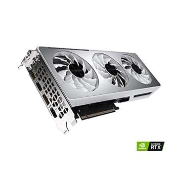 GIGABYTE GeForce RTX 3060 Ti Vision OC 8G Graphics Card, WINDFORCE 3X Cooling System, LHR, 8GB 256-b...
