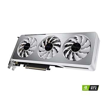 GIGABYTE GeForce RTX 3060 Ti Vision OC 8G Graphics Card, WINDFORCE 3X Cooling System, LHR, 8GB 256-bit GDDR6, GV-N306TVISION OC-8GD REV2.0 Video Card