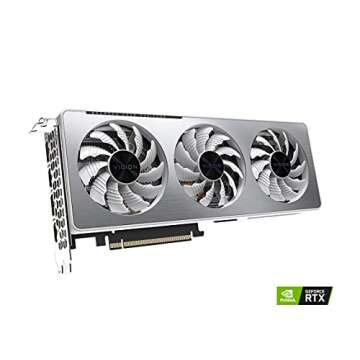GIGABYTE GeForce RTX 3060 Ti Vision OC 8G Graphics Card, WINDFORCE 3X Cooling System, LHR, 8GB 256-bit GDDR6, GV-N306TVISION OC-8GD REV2.0 Video Card