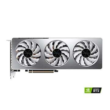 GIGABYTE GeForce RTX 3060 Ti Vision OC 8G Graphics Card, WINDFORCE 3X Cooling System, LHR, 8GB 256-bit GDDR6, GV-N306TVISION OC-8GD REV2.0 Video Card