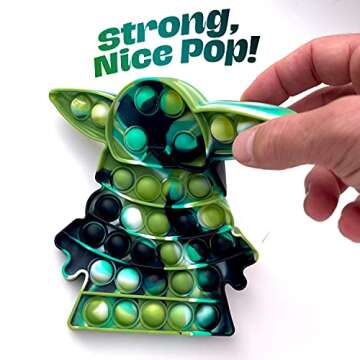 Boxgear Yo-da Fidget Toy Pop Pop– Pop Fidget Toy for Kids and Adults – Stress Relief Fidget – Anti Stress Squeeze Toy - Animal Silicone Fidget Blocks – Lightweight and Durable