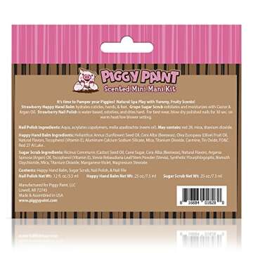 Piggy Paint | 100% Non-Toxic Girls Nail Polish | Safe, Cruelty-Free, Vegan, & Scented for Kids | Mini Mani Kit