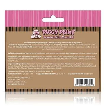 Piggy Paint | 100% Non-Toxic Girls Nail Polish | Safe, Cruelty-Free, Vegan, & Scented for Kids | Mini Mani Kit