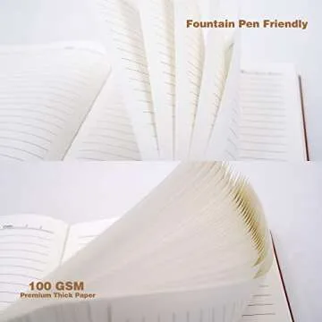 Large Lined Notebook Journal for Writing, Soft Faux Leather Cover, 100GSM Papers, 320 Pages, A4 8.4x11.4 inches Note Book for Work Men Business (Brown,Ruled)