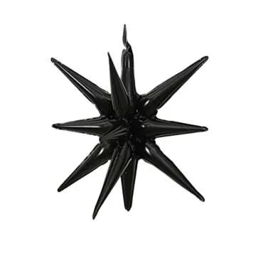 Black Silver Balloon Garland 121PCS Black Star Birthday Party Decoration Anniversary Home Decor