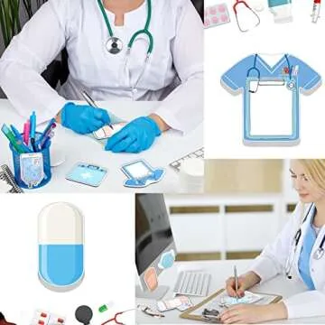8 Pack Mini Funny Nurse Sticky Notes Nursing Student Essentials School Gifts Stationary Sticky Notes Booklet Self Stick Pads for Hospital School Supplies