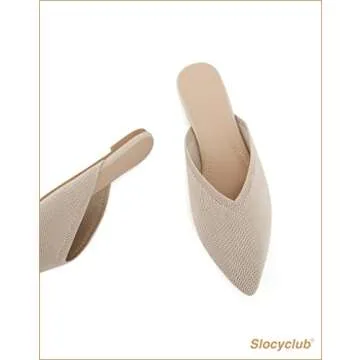 Slocyclub Women’s Flat Mules - Stylish Slip-On Loafers
