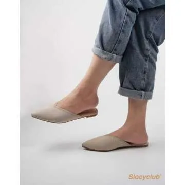Slocyclub Women’s Flat Mules - Stylish Slip-On Loafers