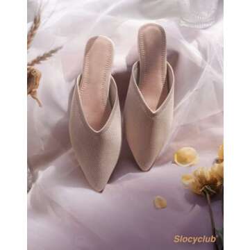 Slocyclub Women’s Flat Mules - Stylish Slip-On Loafers