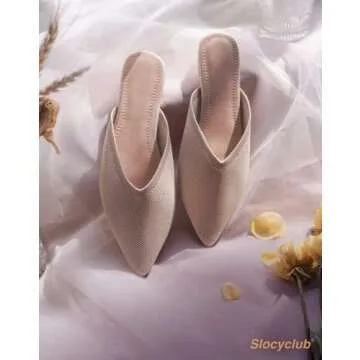 Slocyclub Women’s Flat Mules - Stylish Slip-On Loafers