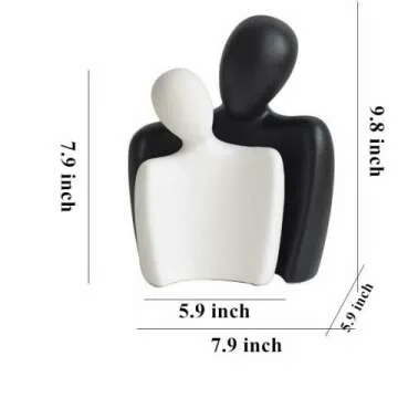 Ceramic Couple Statues - Modern Home Decor