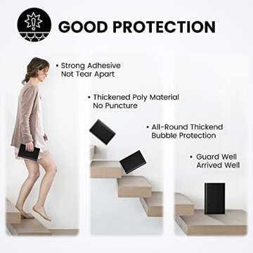 Fuxury Black Bubble Mailers 4x8" 200 Pack Waterproof Padded Envelopes Self Seal Bubble Envelopes Usable Size 4x7" Padded Mailers for Small Business Shipping Envelope Mailers