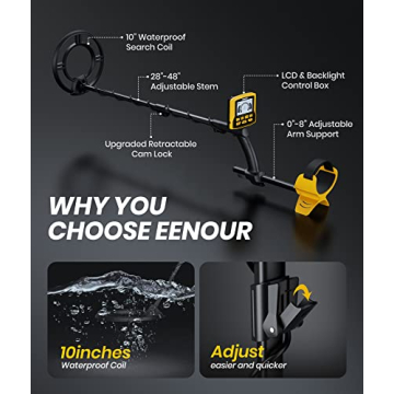 EENOUR Metal Detector - Waterproof and User-Friendly