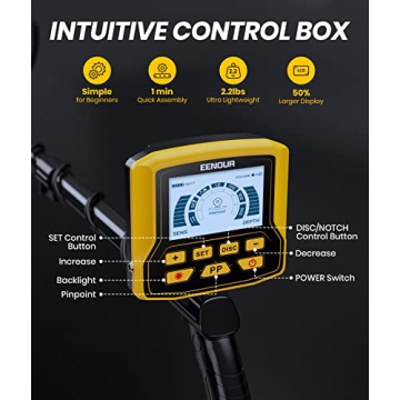 EENOUR Metal Detector - Waterproof and User-Friendly