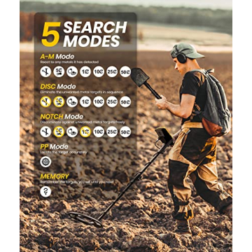 EENOUR Metal Detector - Waterproof and User-Friendly