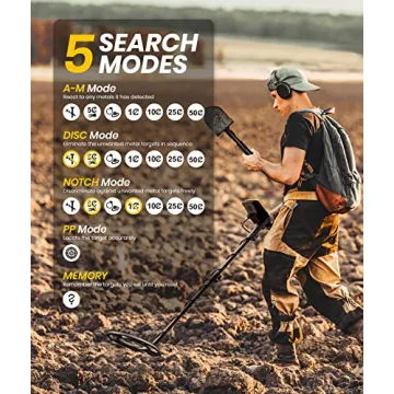 EENOUR Metal Detector - Waterproof and User-Friendly