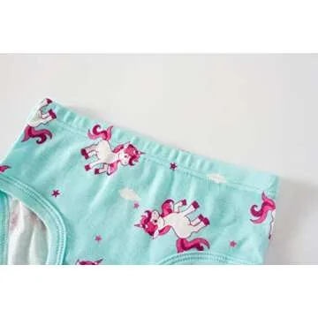 Boboking Girls Soft Stripe Panties Little Kids Underwear Toddler Cotton Briefs 2T Blue Yellow