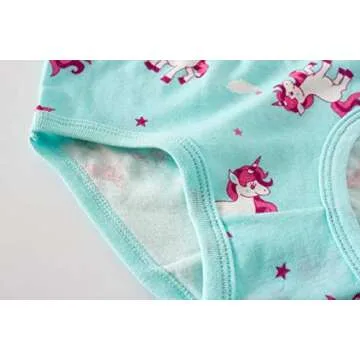 Boboking Girls Soft Stripe Panties Little Kids Underwear Toddler Cotton Briefs 2T Blue Yellow