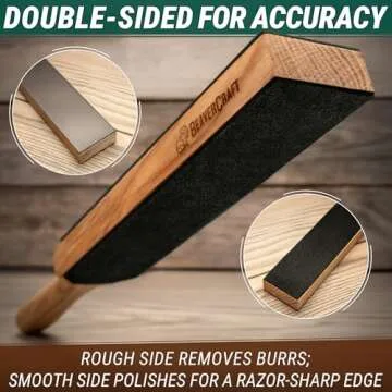 BeaverCraft Leather Strop Kit for Knife Sharpening