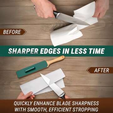 BeaverCraft Leather Strop Kit for Knife Sharpening