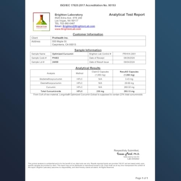 ProHealth Curcumin: 285x Bioavailable, 1000 mg Strength