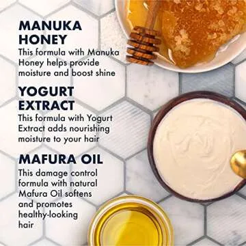 SheaMoisture Hair Mask - Manuka Honey & Yogurt, Hydrate + Repair Protein Power Treatment, Hair Treatment for Dry, Damaged Hair Care with Organic Shea Butter & Castor Oil for Hair, 8 Oz (Pack of 2)