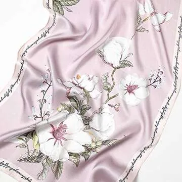 Luxury Women's Silk Scarf - Versatile & Elegant Accessory