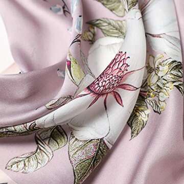 Luxury Women's Silk Scarf - Versatile & Elegant Accessory
