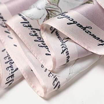 Luxury Women's Silk Scarf - Versatile & Elegant Accessory