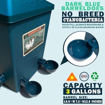 ZINZINULER Automatic Chicken Feeder and Waterer Set