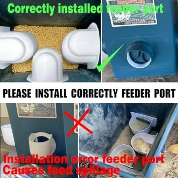 ZINZINULER Automatic Chicken Feeder and Waterer Set