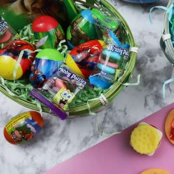 Marvel Character Designed 16 Count Prefilled Easter Eggs with Candy including Rocket Raccoon, Spider...