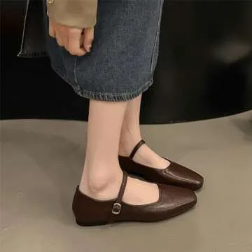 Comfortable Women's Classic Leather Mary Jane Shoes