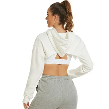 Flygo Women's Stylish Crop Hoodie for All Occasions