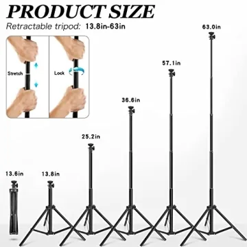JIOZER 10.2” Ring Light with Adjustable Tripod