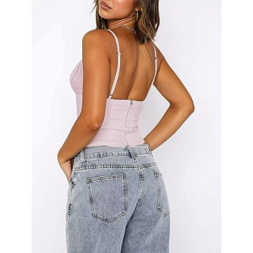 Trendy Annystore Y2K Lace Tank Top for Stylish Summer Wear