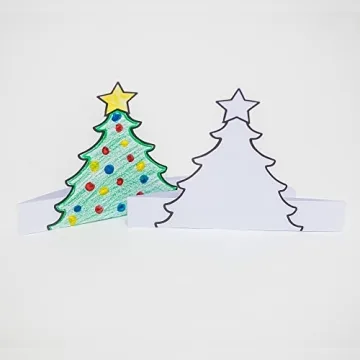 Tiny Expressions Christmas Tree Headbands for Kids - Easy Holiday Craft