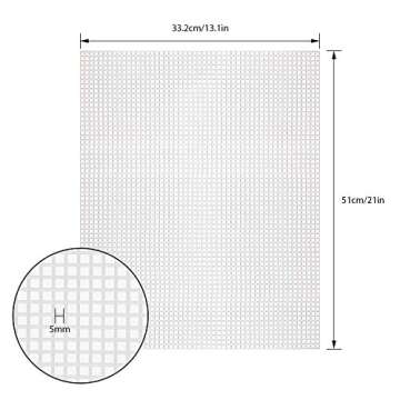 10 PCS Mesh Plastic Canvas Sheets - Large Holes for Crafting and DIY