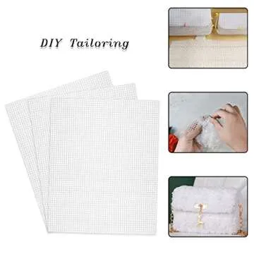 10 PCS Mesh Plastic Canvas Sheets for Crafting and Embroidery